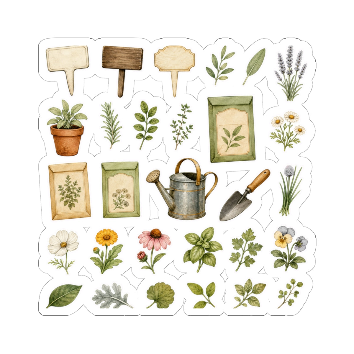 Garden Label Sticker Pack