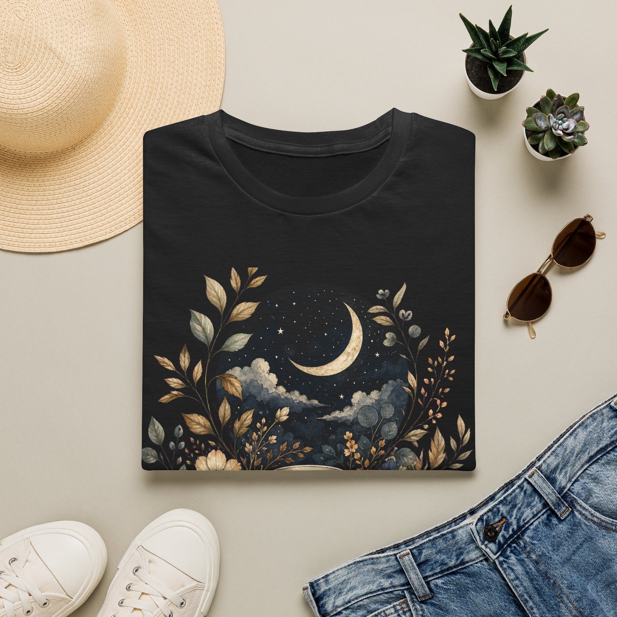 High-Contrast Small Front + Optional Graphic T-Shirt