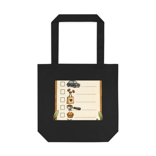 Cafe Run Checklist Tote Bag