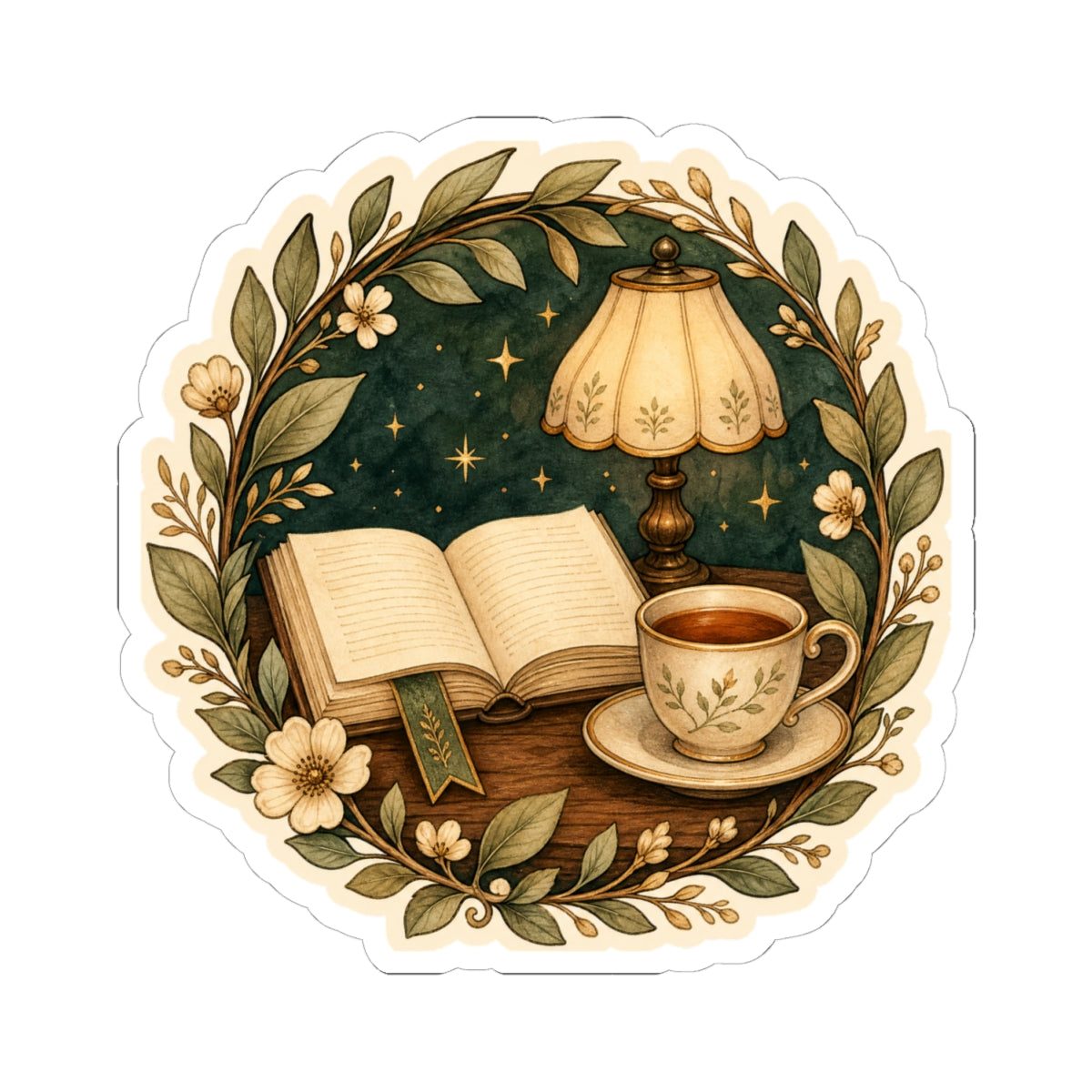 Reading Club Vinyl Sticker