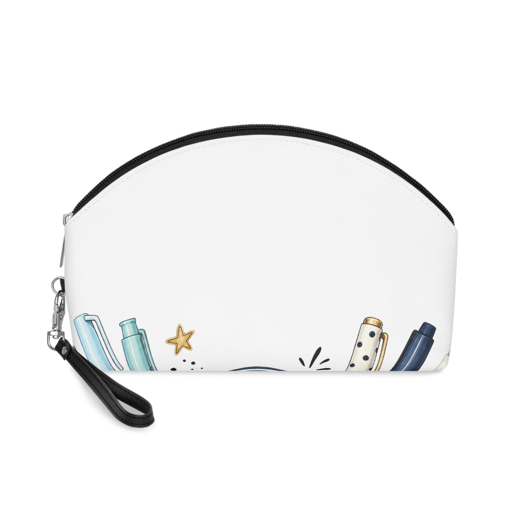 Pen Case Label + Icons Zipper Pouch