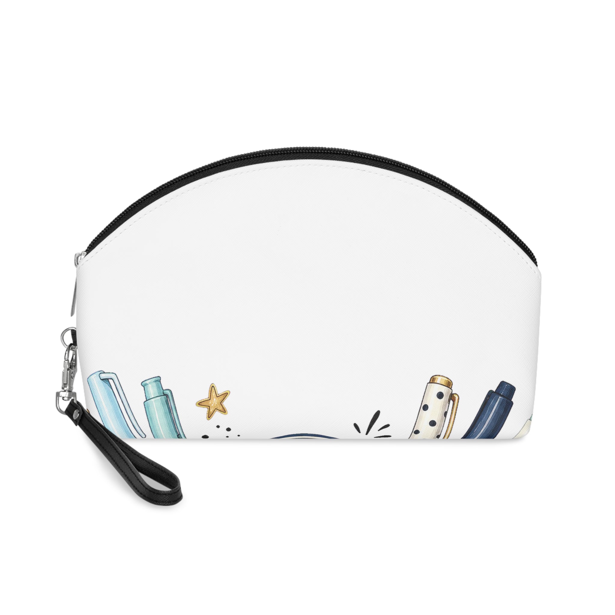 Pen Case Label + Icons Zipper Pouch