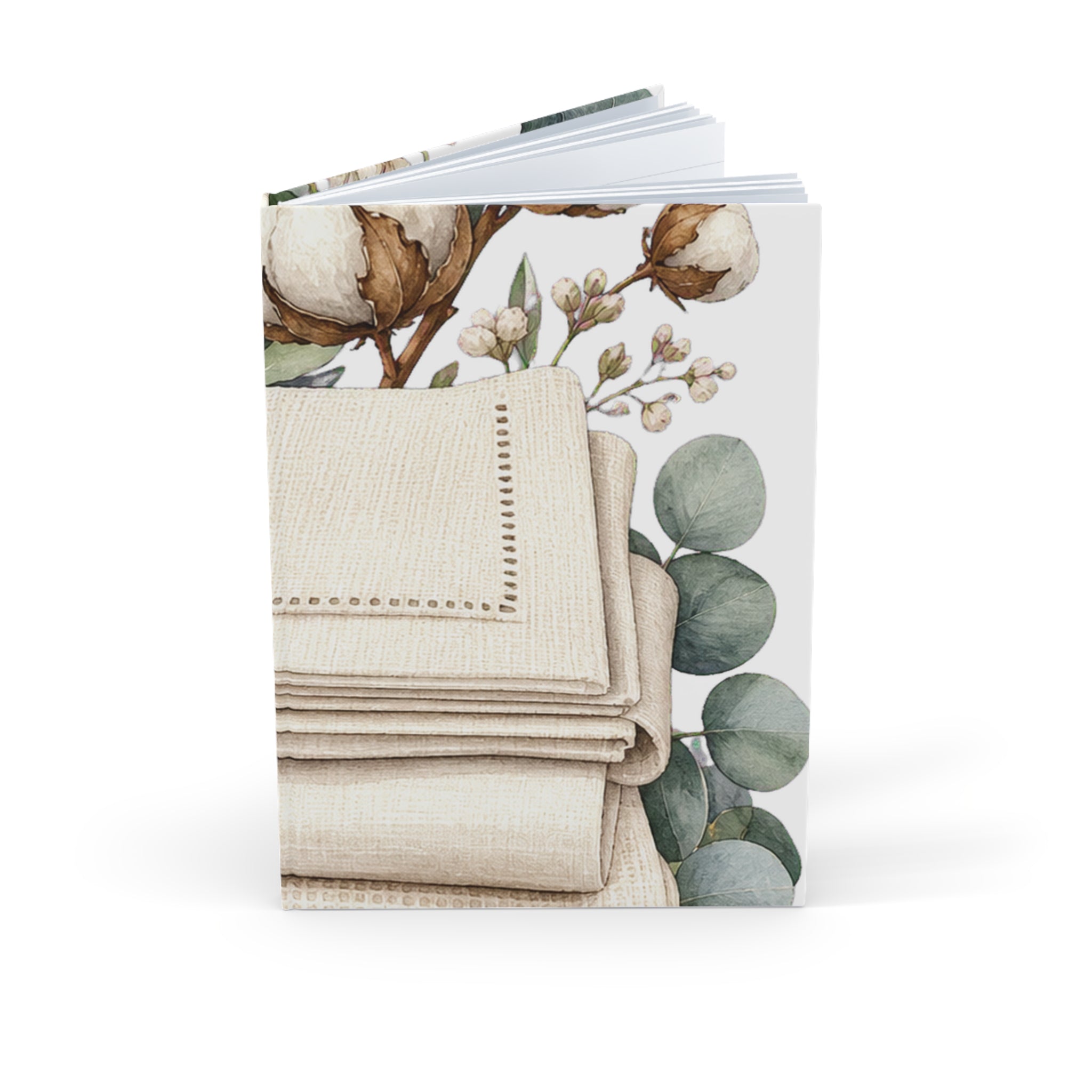 Clean Linen-Texture Desk Journal