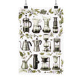 Coffee Brewing Methods Chart Poster