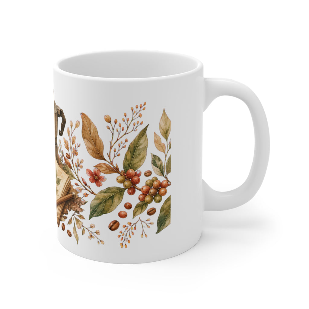 Botanical Coffee Notes 11oz Mug