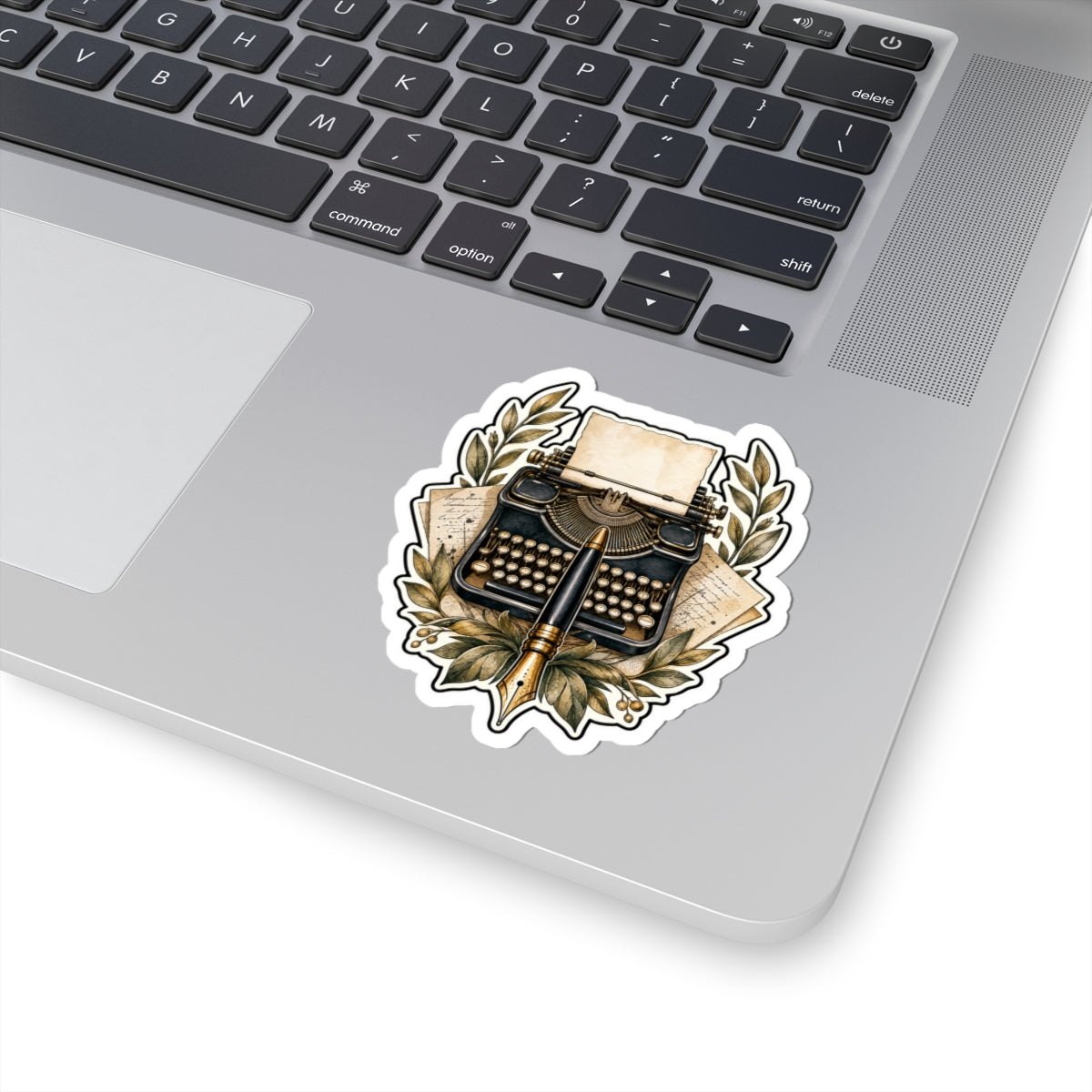 Premium Typewriter/Pen Emblem Sticker