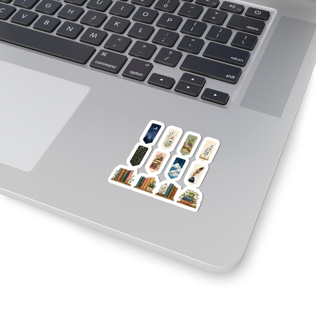 Book Tabs Tiny Bookmarks Shelf Sticker Sheet