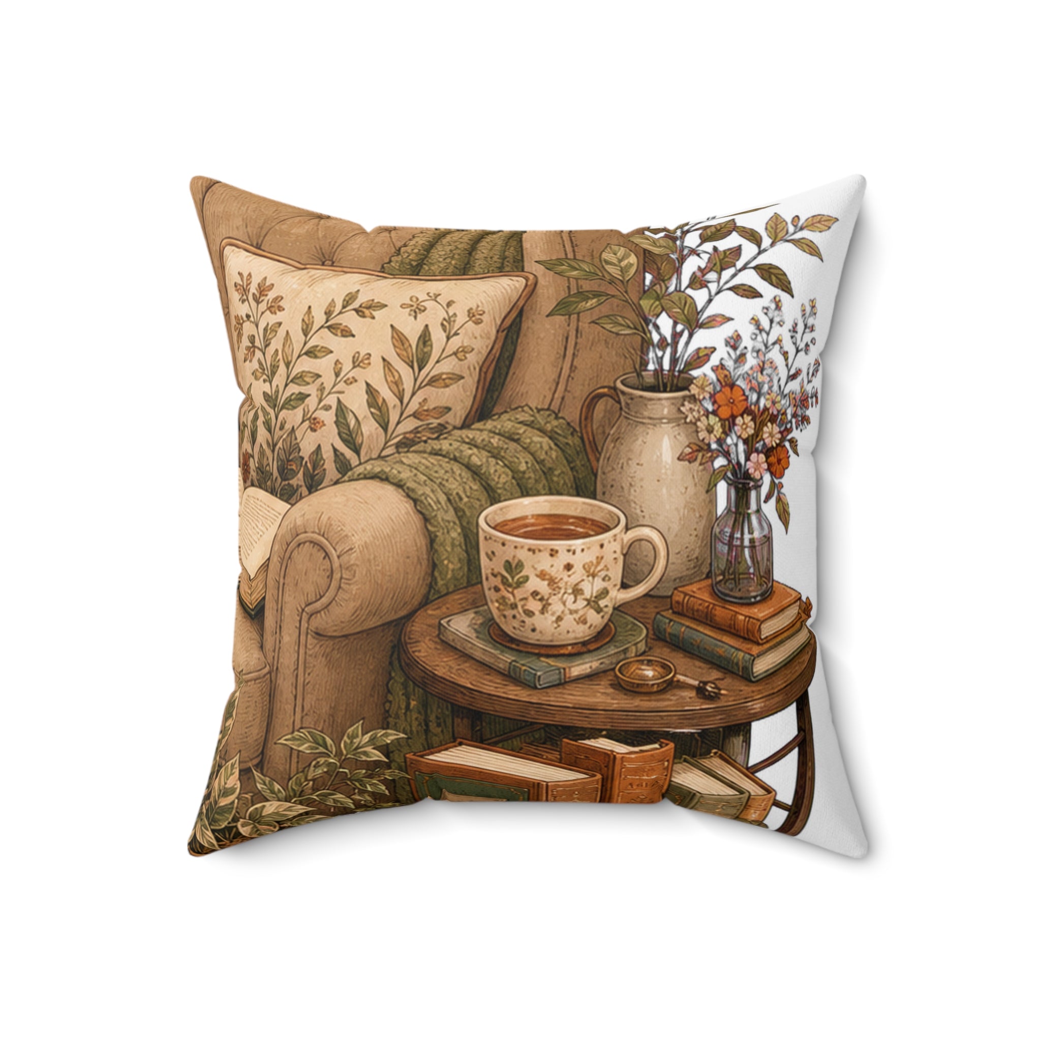 Reading Room Throw Pillow