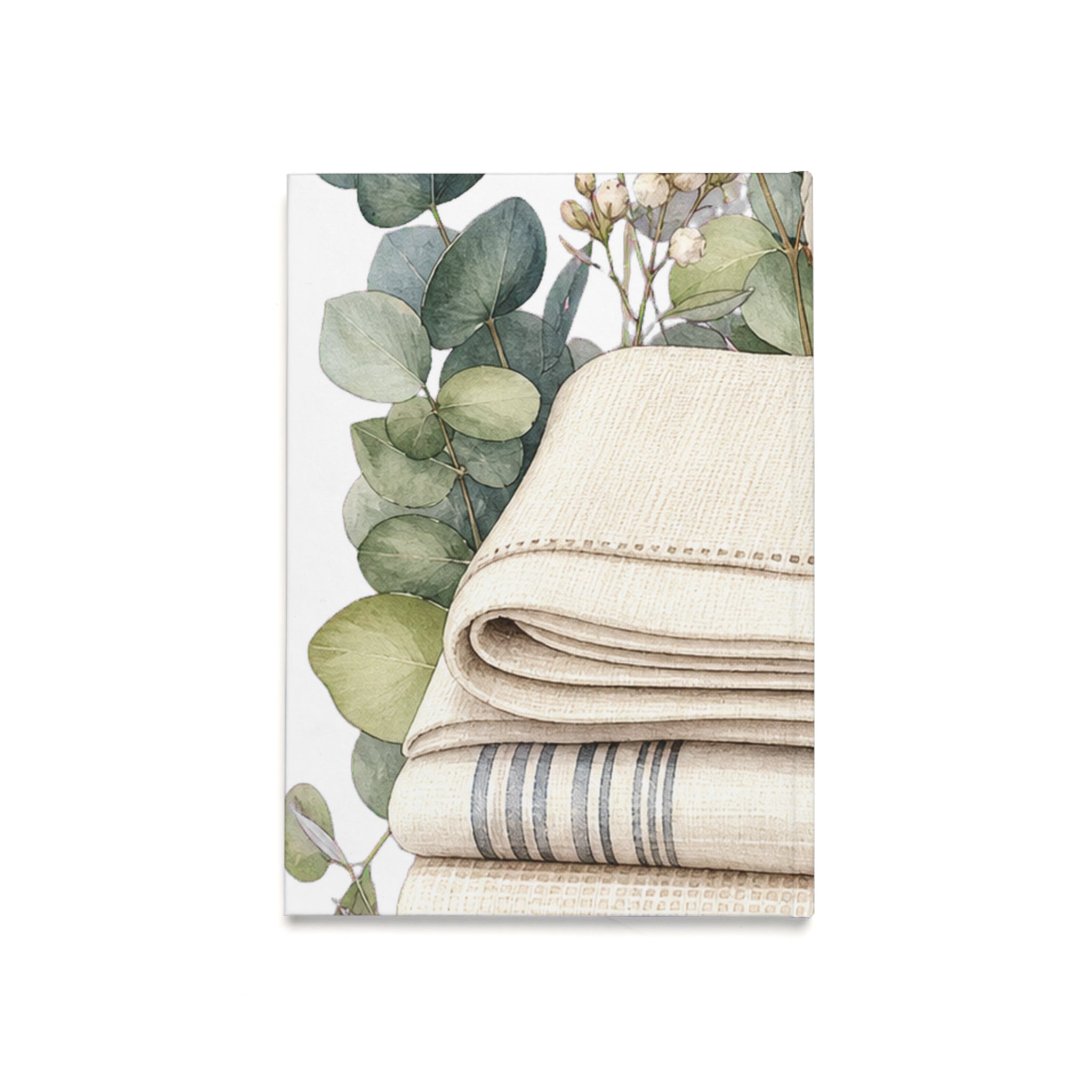 Clean Linen-Texture Desk Journal
