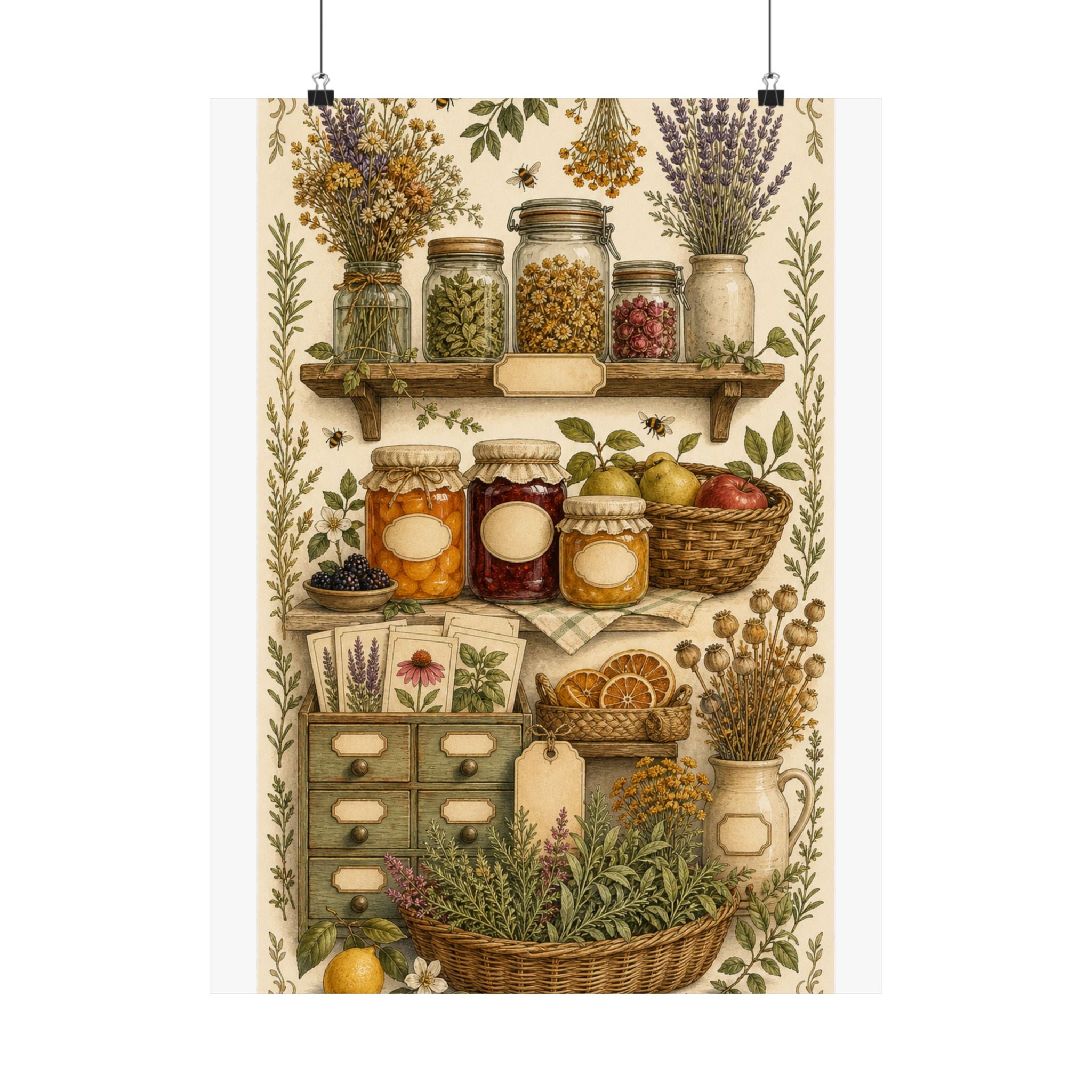 Cottage Pantry Botanical Poster