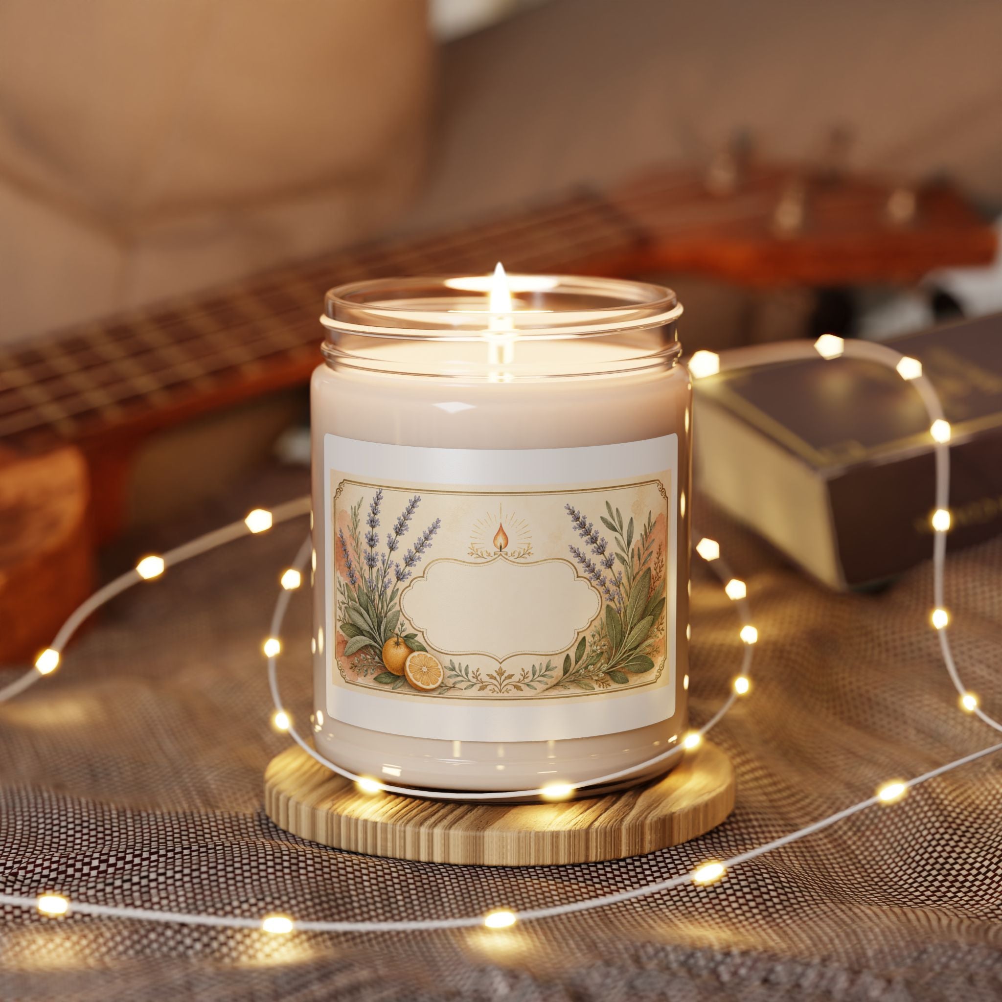 Botanical Gift Candle Label